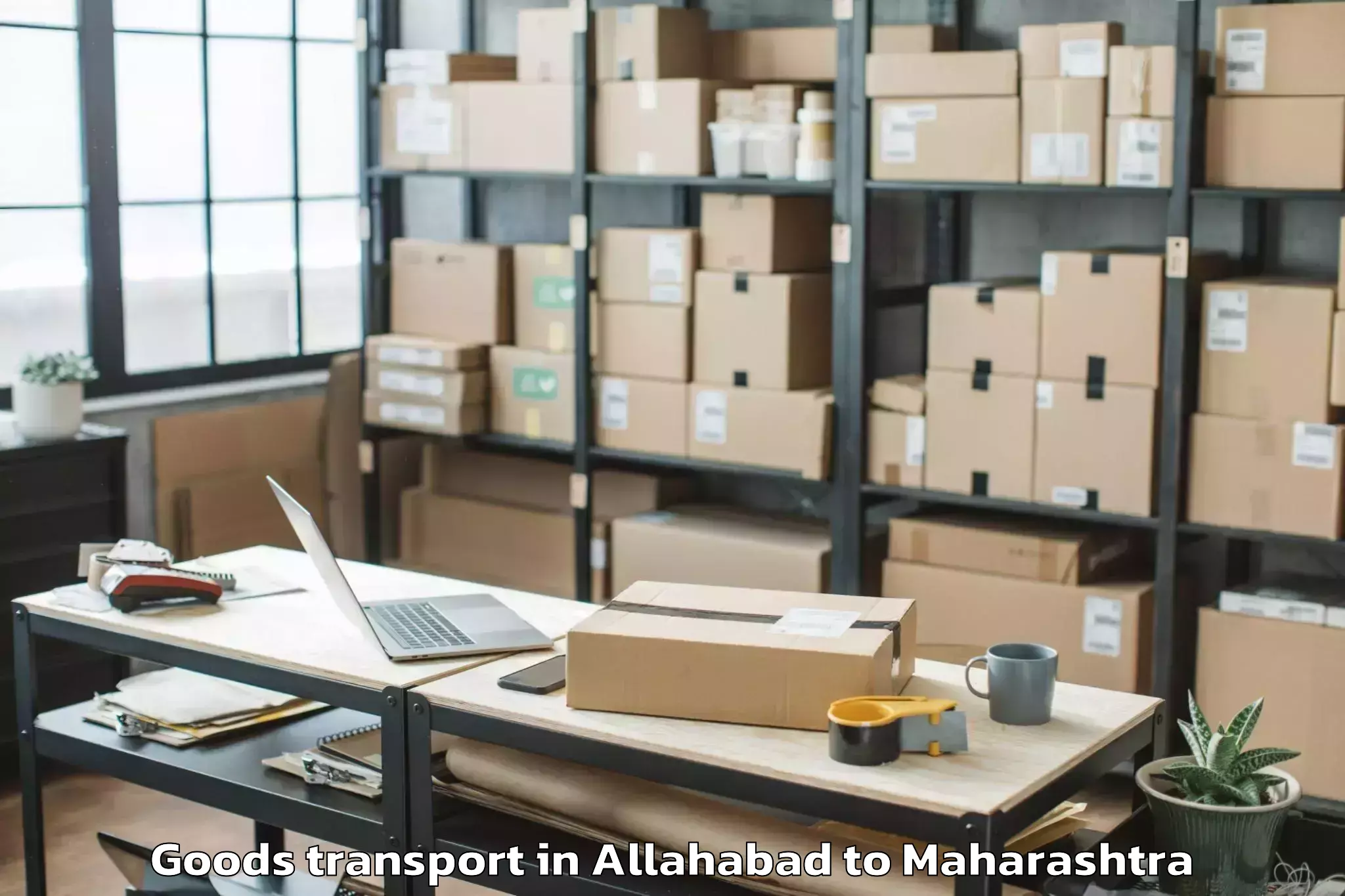 Top Allahabad to Osmanabad Airport Omn Goods Transport Available